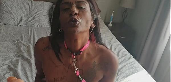  Naked Indian piece of meat degrading herself as well as showing how she wants to be treated